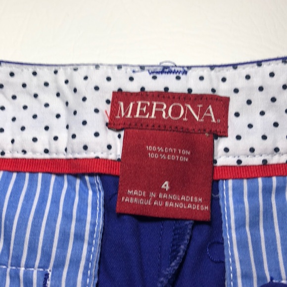 Blue Casual Shorts Merona Target Size 4 - Picture 3 of 3